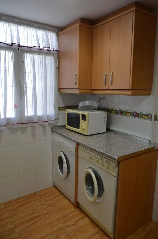Buanderie - Furnished Flat with Air Conditioning in La Malvarrosa