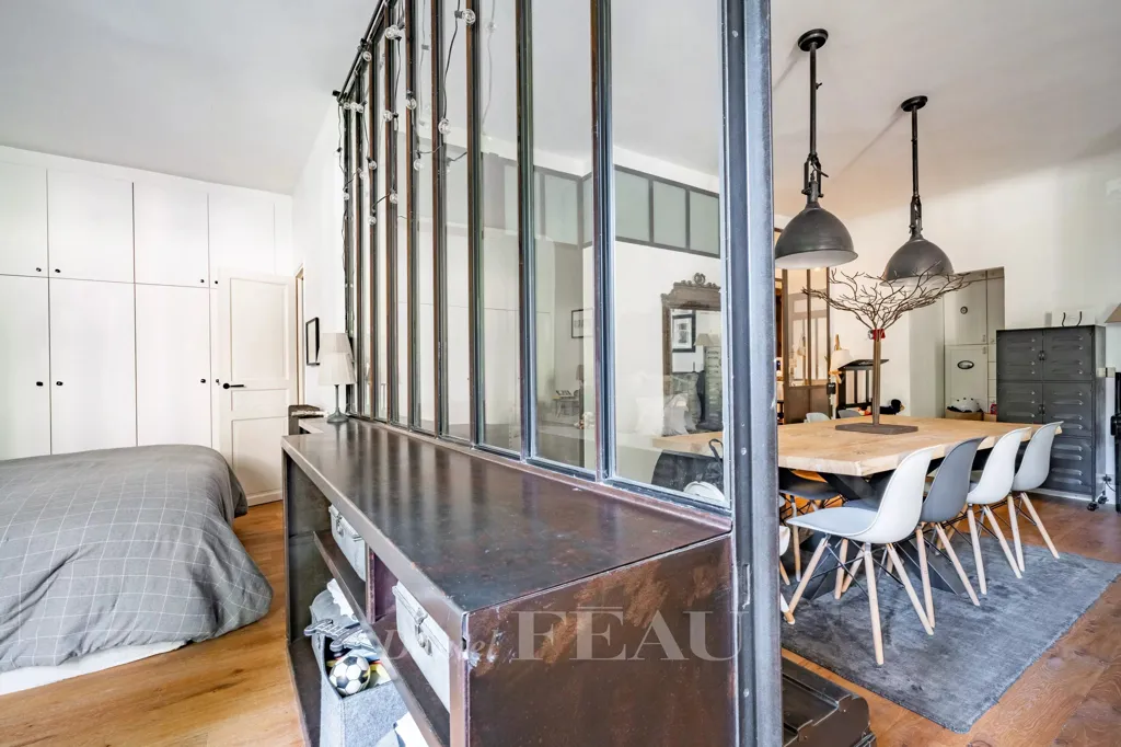 Soggiorno - Loft-Style Apartment with Garden, Paris 16e
