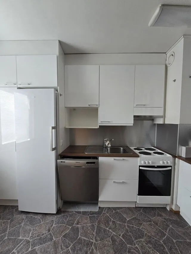 Köök - Spacious Apartment with Balcony in Rovaniemi