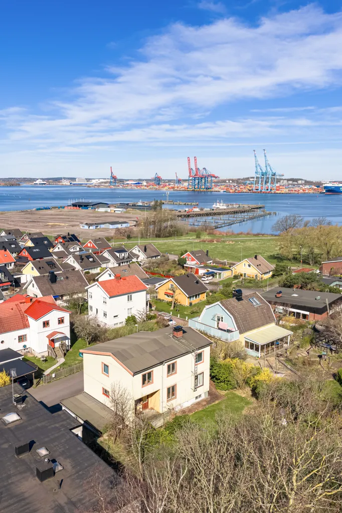 Vue aérienne - Villa with Harbour View in Gothenburg
