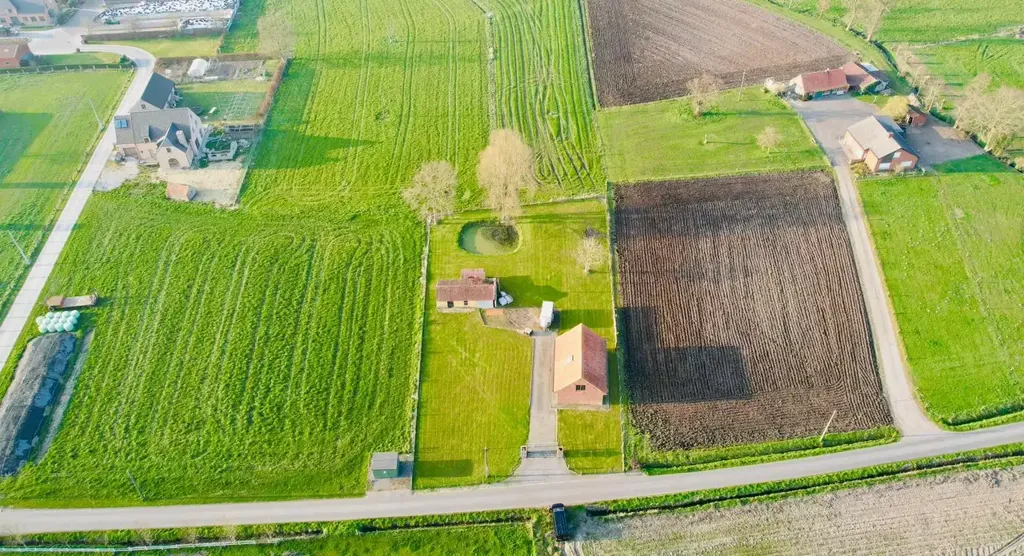 Vue aérienne - Perceel Agricole à Ruddervoorde avec Vue sur Paysage