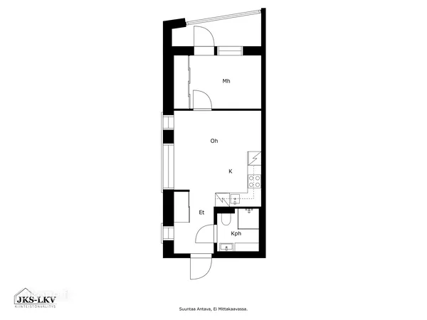 Plan - Parterre Duplex with City View in Kaleva, Tampere