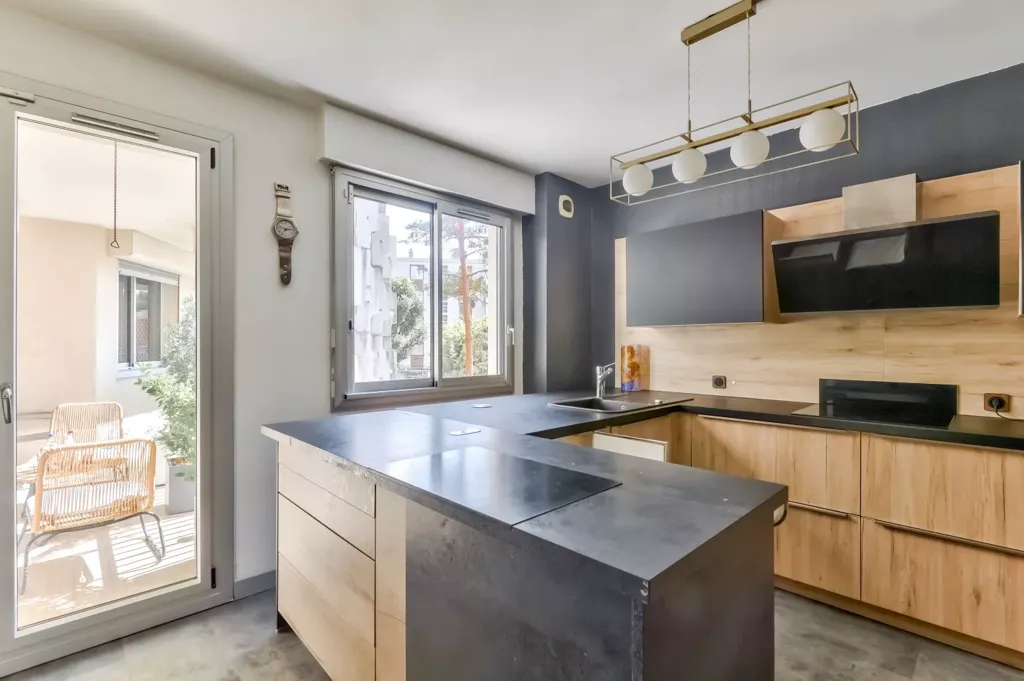 Köök - Luxury Flat with Balcony in Tassin-la-Demi-Lune