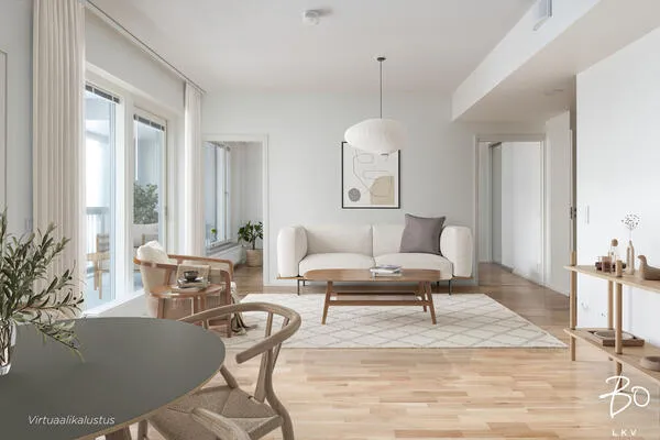 Séjour - Modern Apartment with Balcony in Herttoniemi, Helsinki