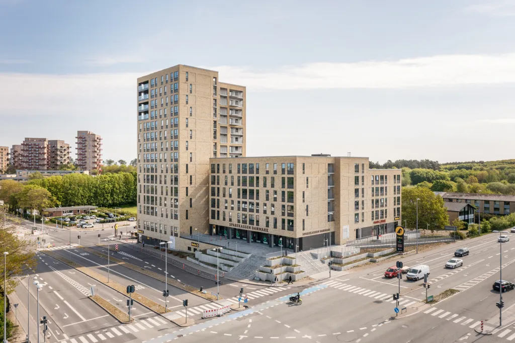 Aerial - New Flat with City Views in Aalborg