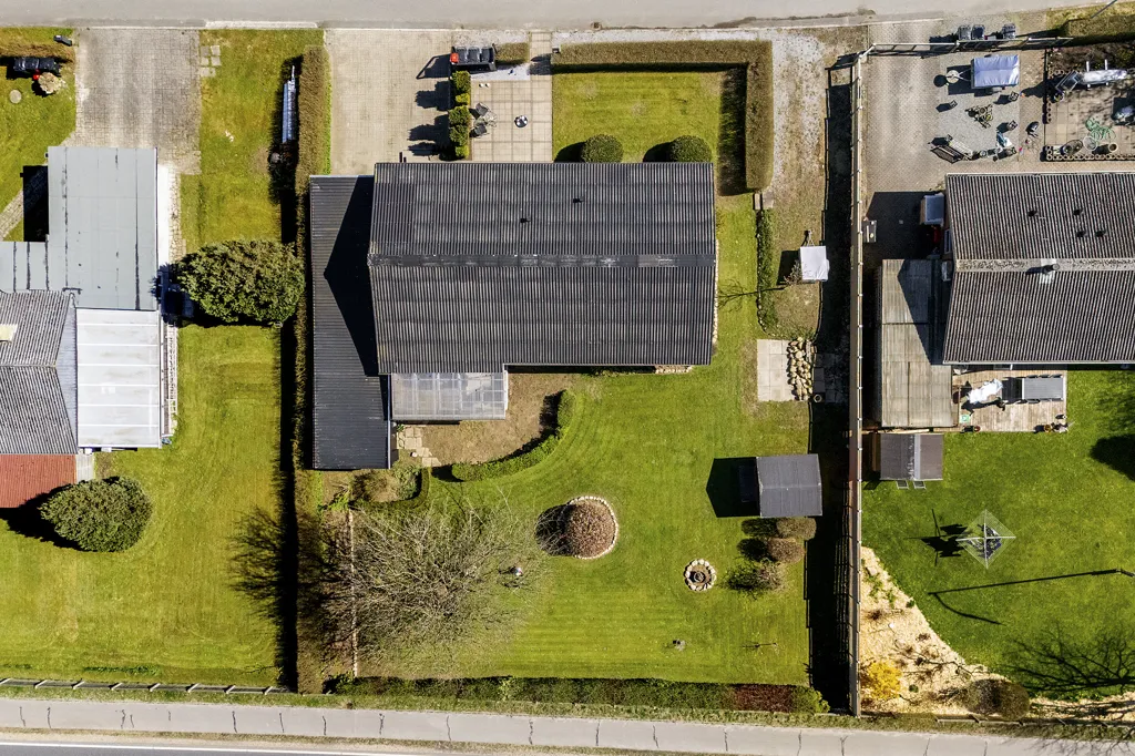 Vue aérienne - Maison 5 pièces à Langå