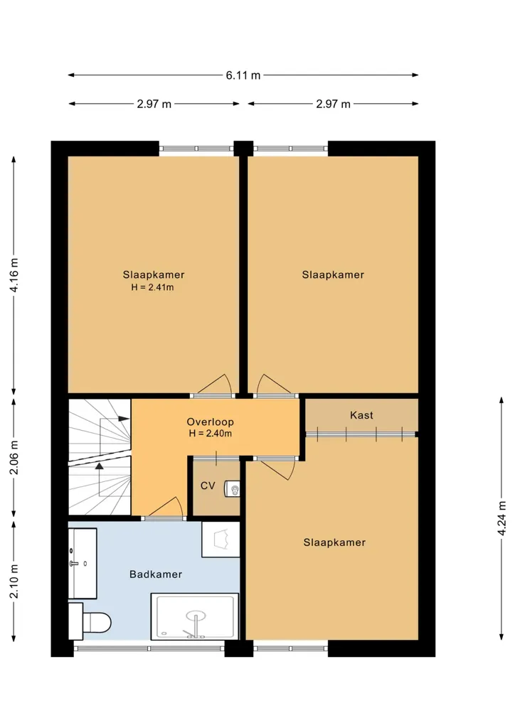 Plan - Modern Corner House with Solar Panels in Atolwijk