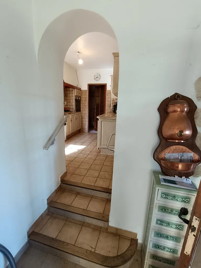 Hallway - Rustic Village House with Garden in Monieux
