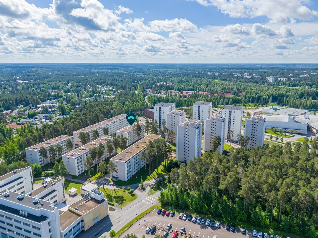 Vista aerea - Three-Room Flat with Balcony in Kontinkangas