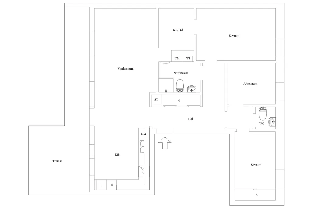 Plaan - Spacious Penthouse with Terrace in Helsingborg