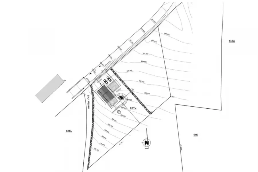 Plan - Terrain à Bâtir avec Permis à Couvin