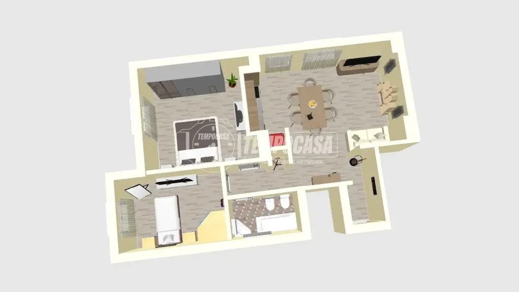 Plaan - Trilocale with Garage in Messina