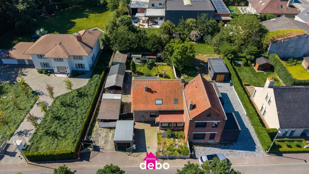 Õhuvaade - Charming House with Garden in Hulste