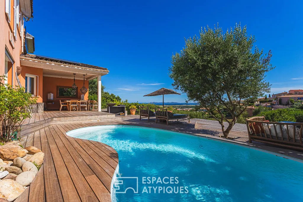 Bassein - Villa with Sea View and Pool in Hyères