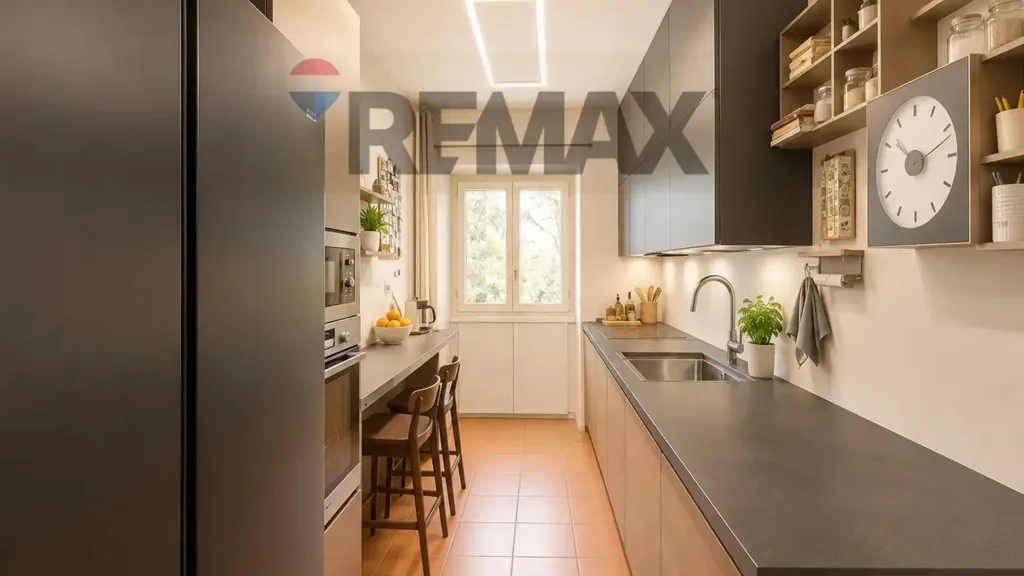 Cuisine - Historic Apartment with Courtyard in Pavia