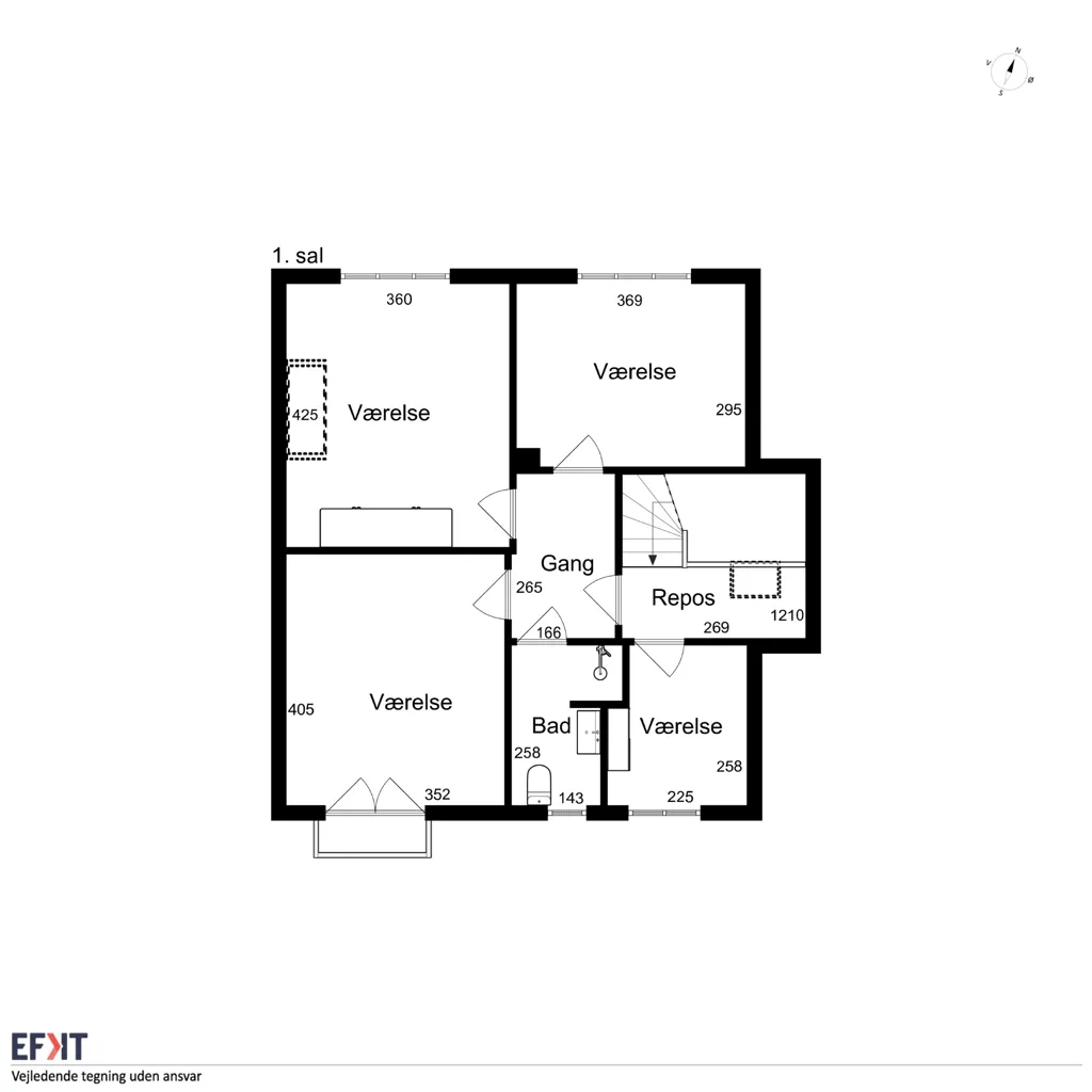 Plan - Classical Villa with Architect-Designed Garden in Odense