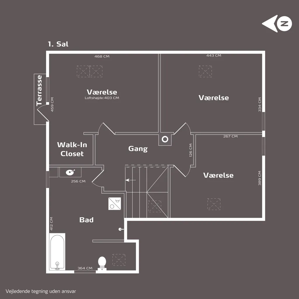Plan - Classical Villa with Garden in Silkeborg Sydby