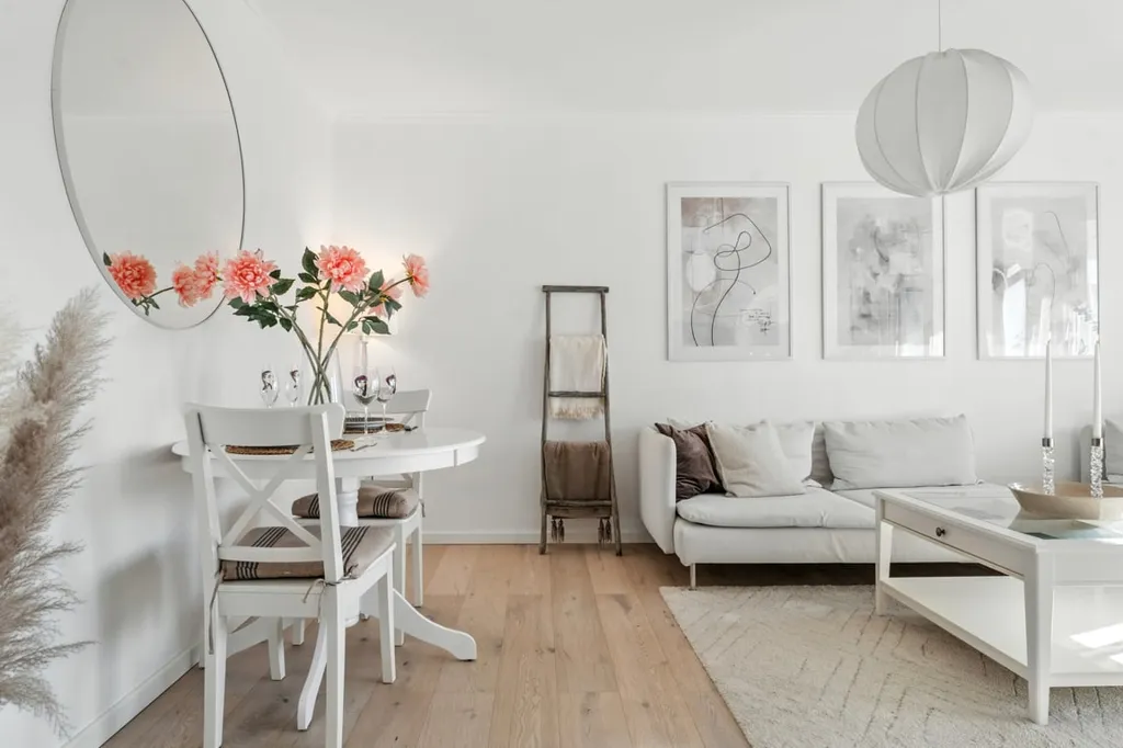Séjour - Two-Bedroom with Glazed Balcony in Göteborg
