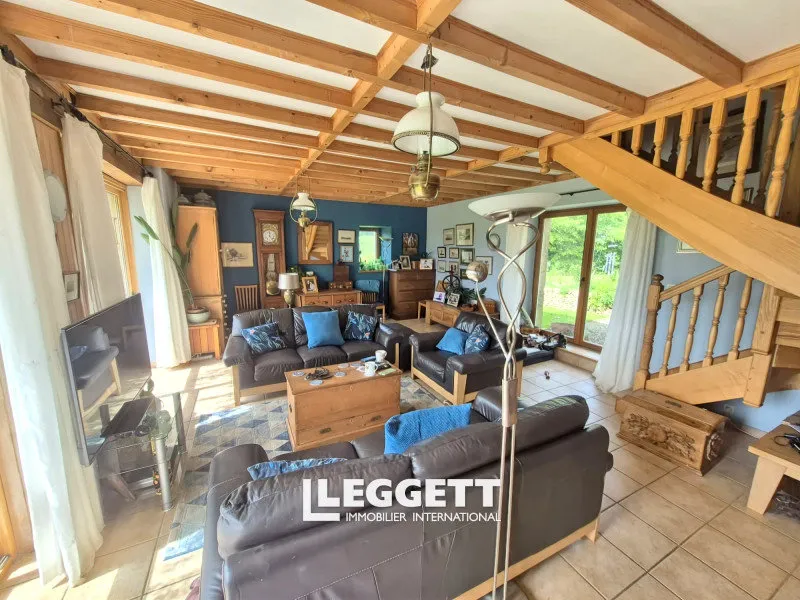 Séjour - Complexe de Maisons en Pierre avec Terrain à Loguivy-Plougras