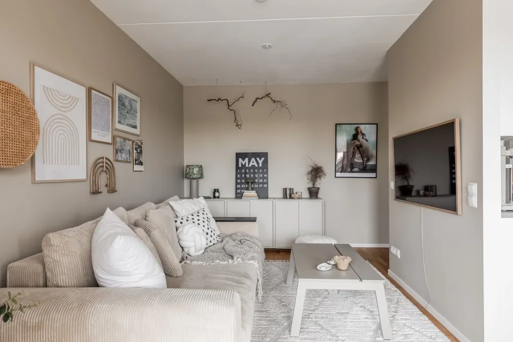 Séjour - Modern Flat with West Balcony in Norra Ormesta