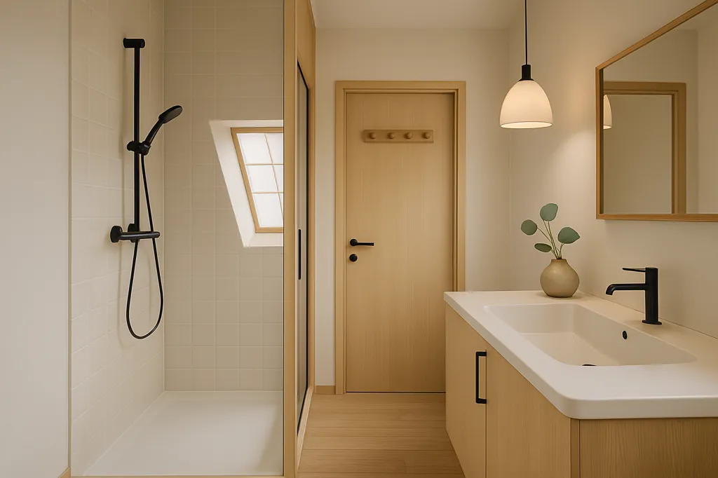 Salles de bain - Appartement Moderne avec Deux Terrasses à Bruges