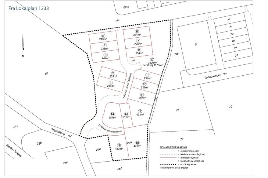 Plaan - Central Plot with 16 Homes in Sørbymagle