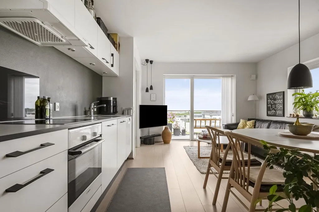 Kitchen - Apartment with Balcony in Aarhus N