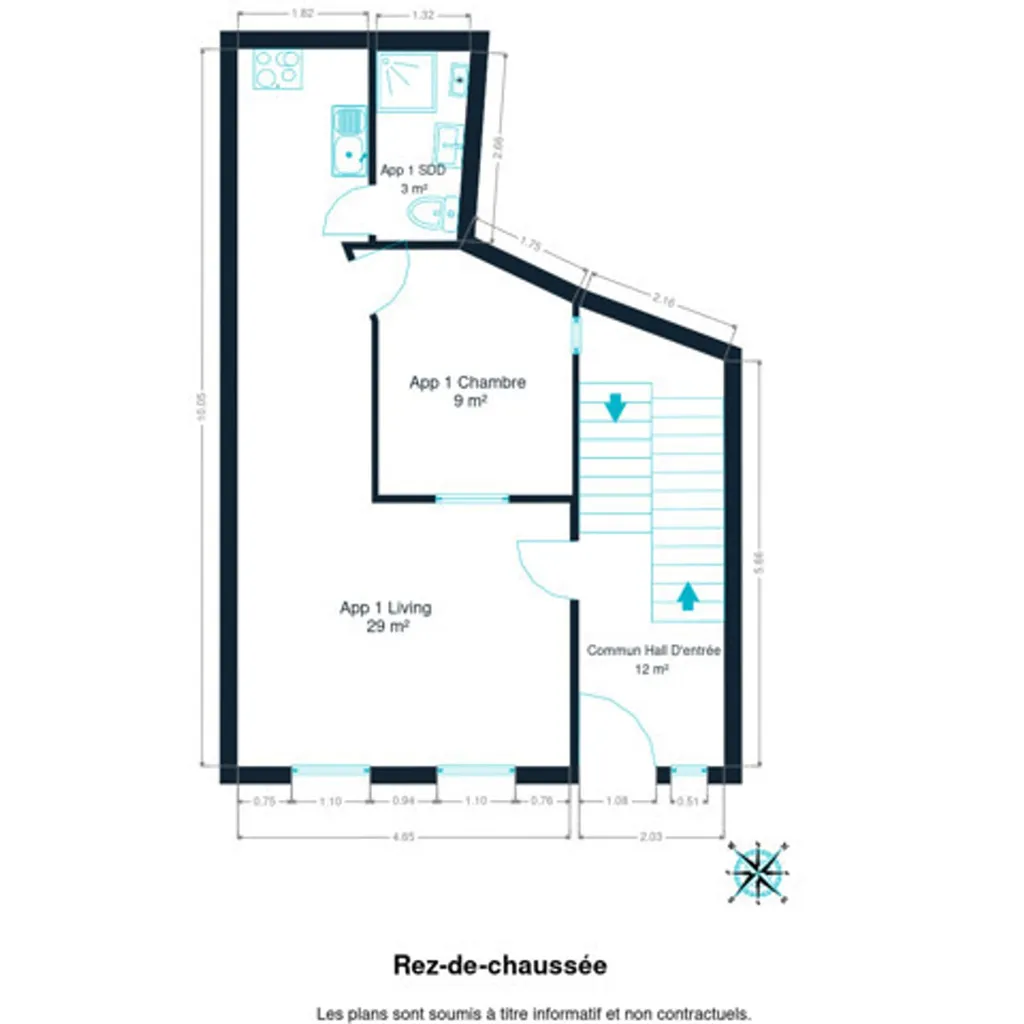 Plan - Maison de Rapport à Proximité du Centre à Arlon