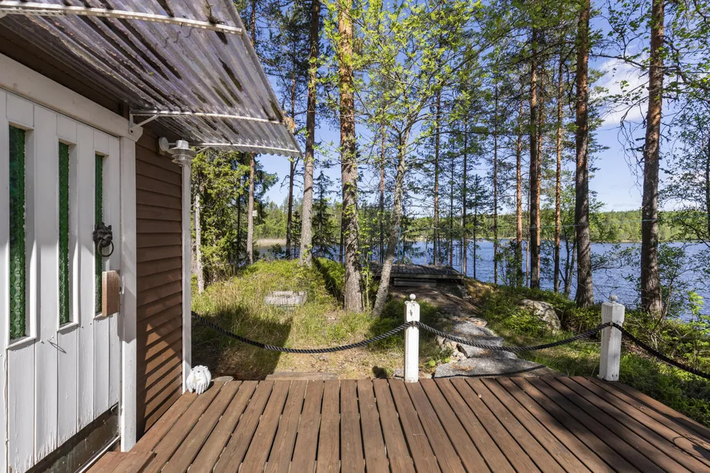 Terrasse - Cottage with Private Lakefront in Iso-Ruokopuoli