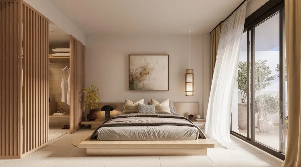 Bedrooms - Beachfront Apartment with Pool in Macenas