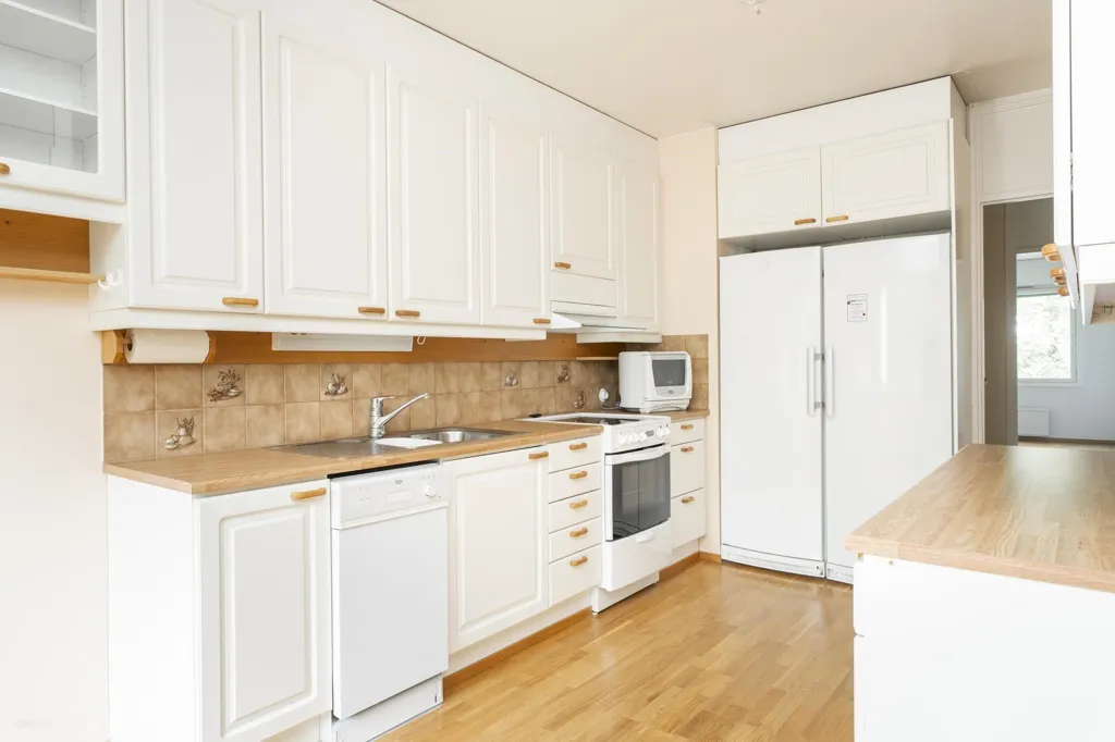 Köök - City Apartment with Garden in Tampere