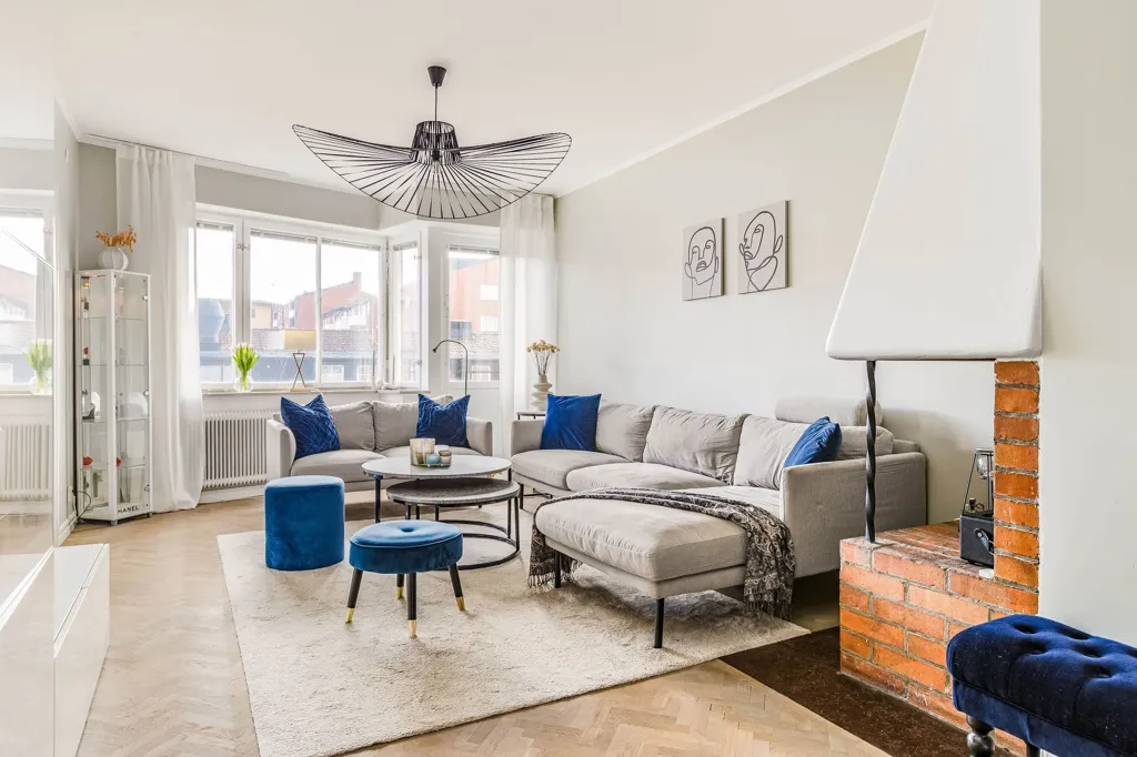 Soggiorno - Modernised Flat with Balcony in Vasastaden