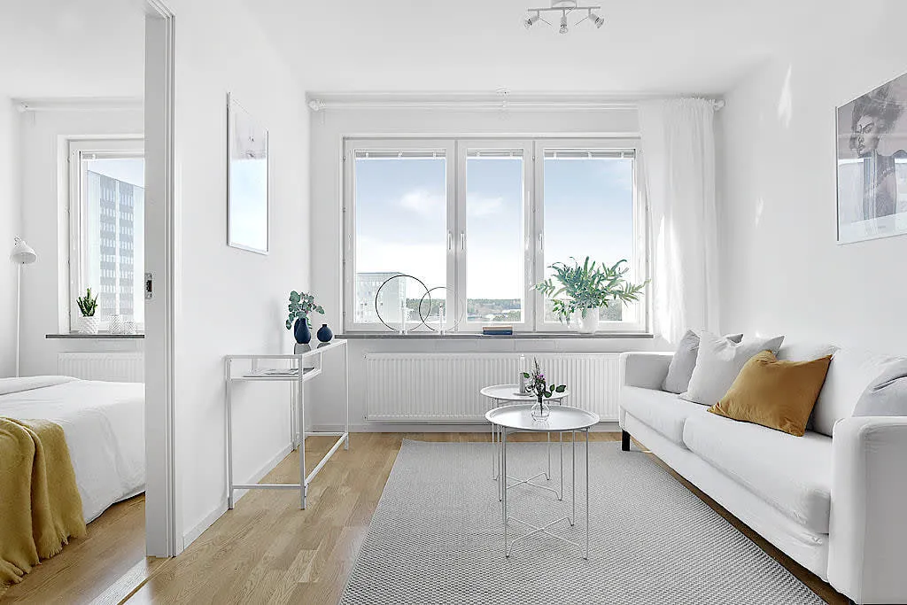 Séjour - Modern Apartment with Gym in Vällingby