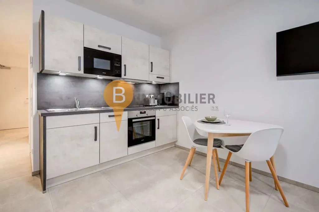 Köök - Studio with Balcony in Luxembourg-Kirchberg