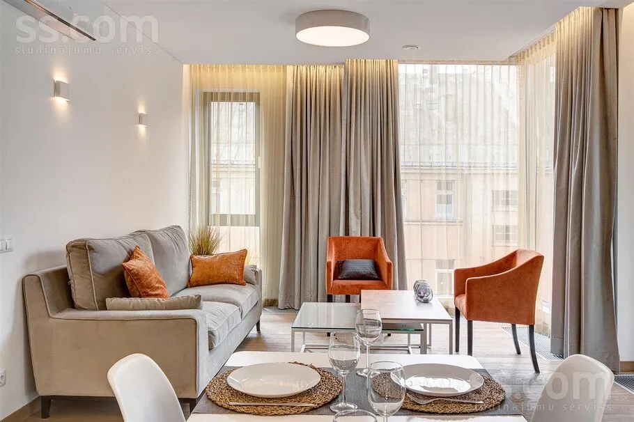 Salle à manger - Modern 2-Bedroom Flat in Riga Centre