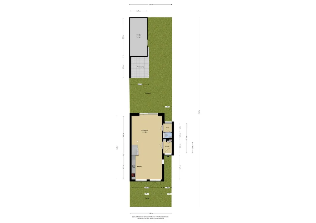 Floor Plan - Modern Bungalow with Garden in Rivierenbuurt
