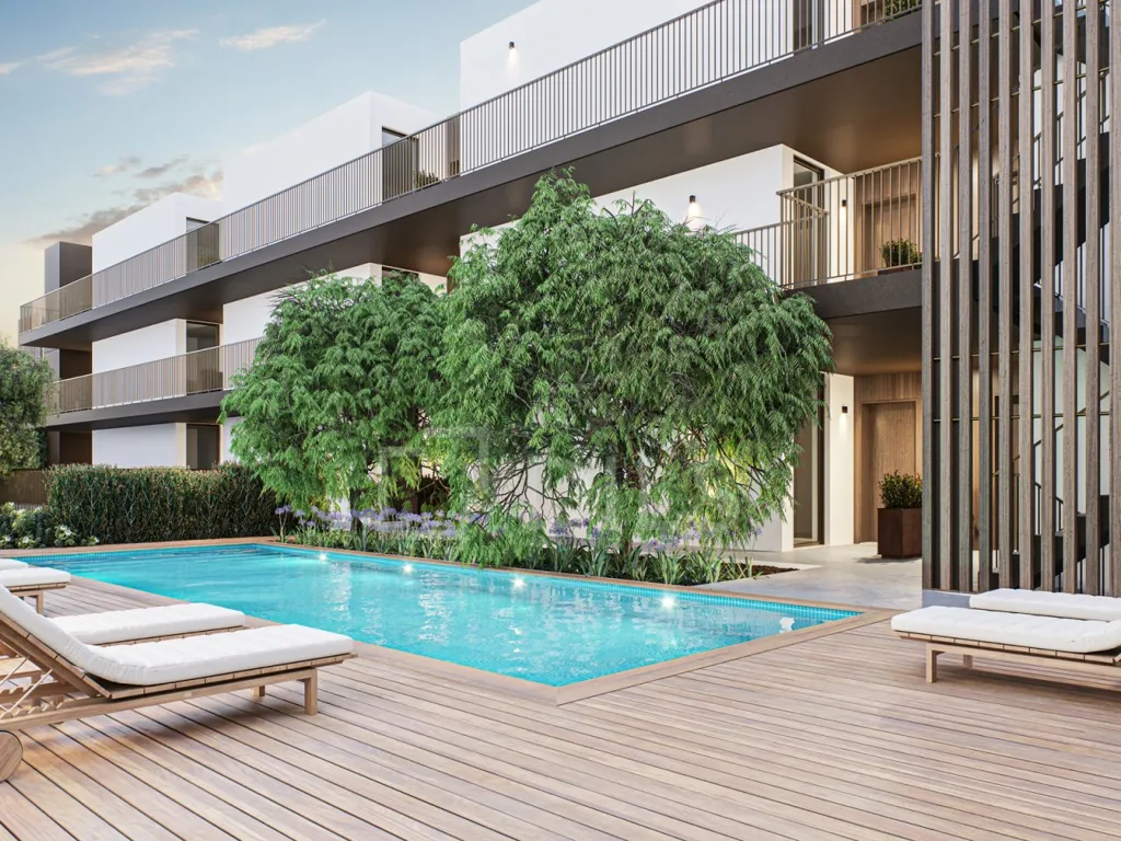 Piscina - T2 Apartment with Sea View in Santa Luzia