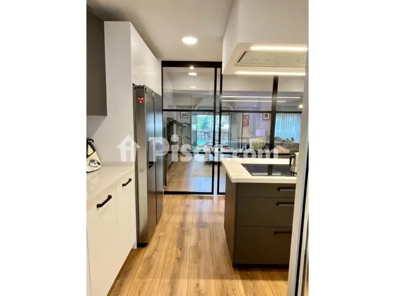 Kitchen - Modern Flat with Balcony in León