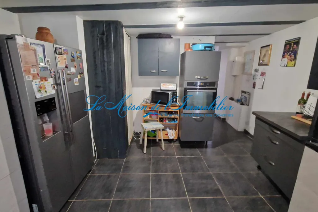 Kitchen - Converted Barn with Panoramic View near Saint-Ambroix