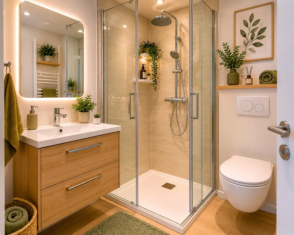 Bathrooms - Studio with Terrace near Tours