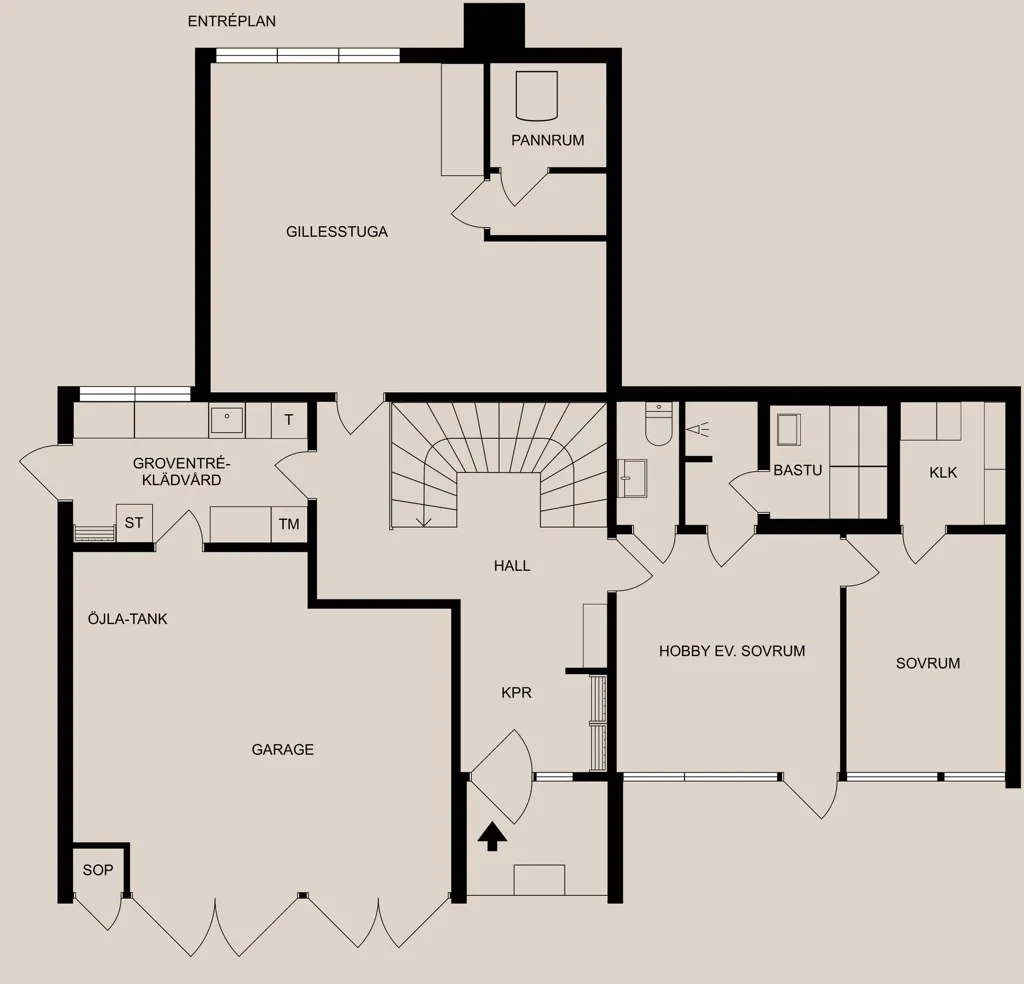 Plan - Architectural Villa with Garden in Norrköping