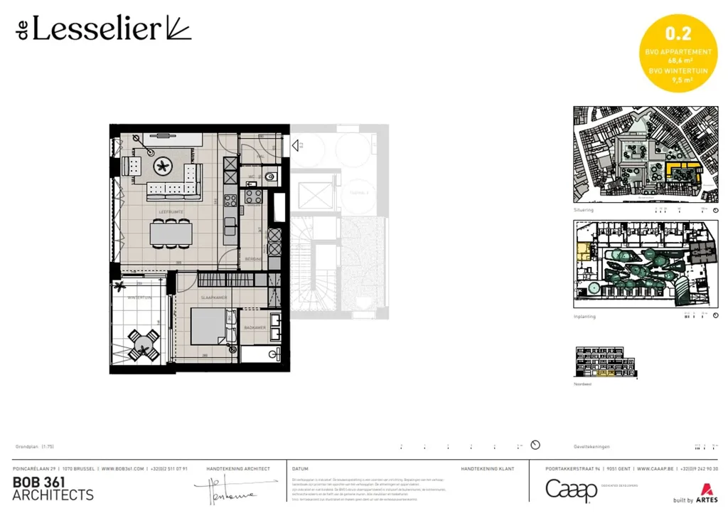Planimetria - Newly Built Apartment with Terrace in Lier