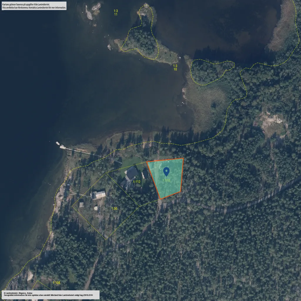 Aerial - Cottage with Water View near Coast