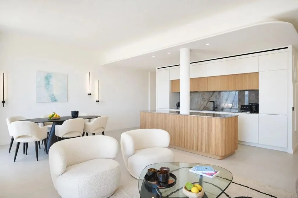 Séjour - Appartement de Luxe avec Vue Mer à Cannes