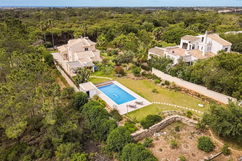 Aerial - Detached House with Pool in Loulé, Portugal