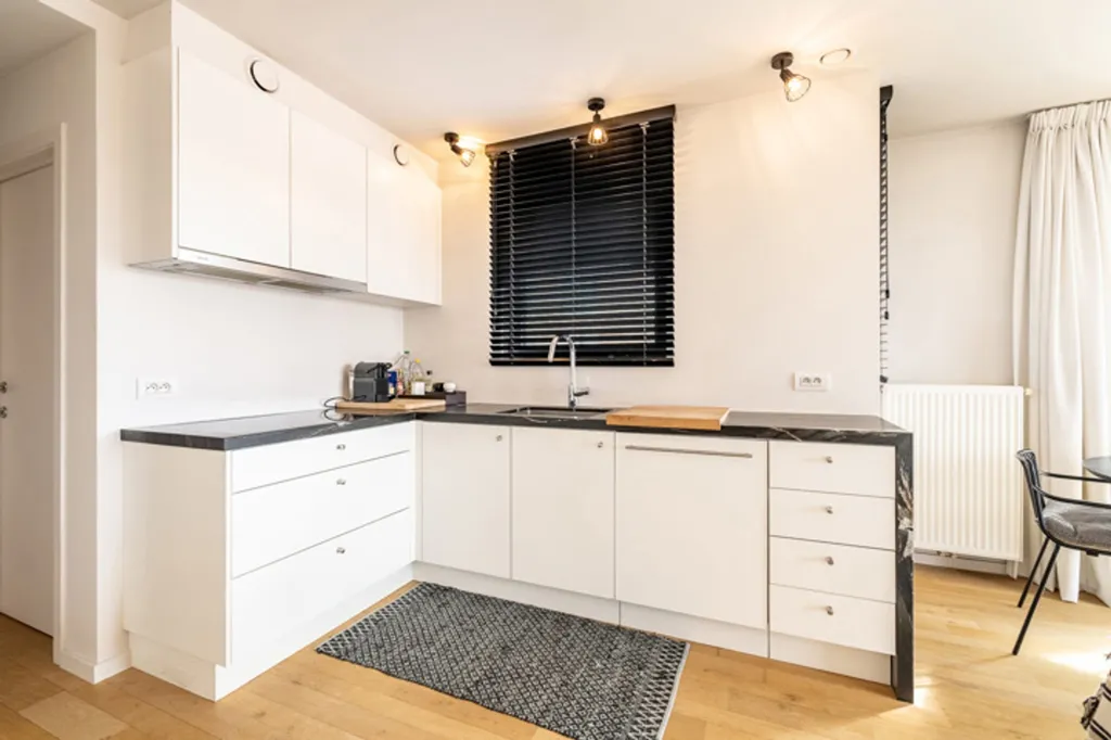 Cuisine - Appartement d'Angle avec Vue Dégagée à Zoute