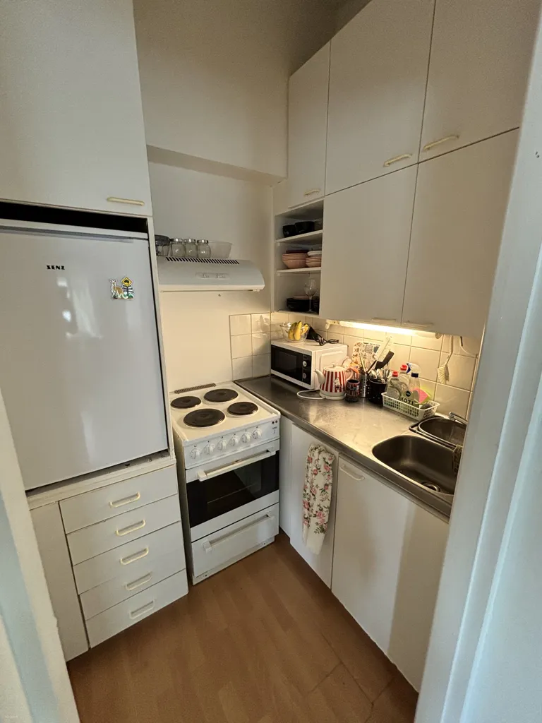Kitchen - Modernised Studio Flat in Lahti Centre