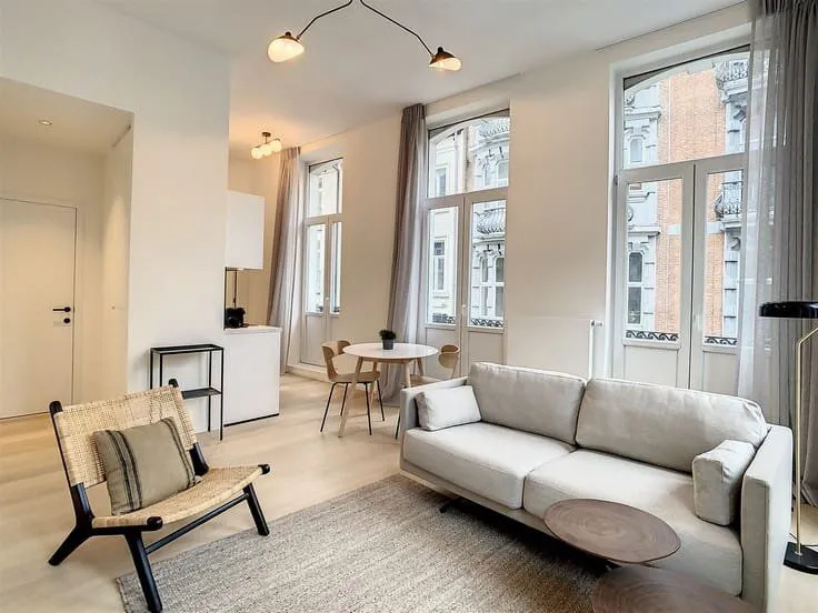 Séjour - Appartement Central à Bruxelles