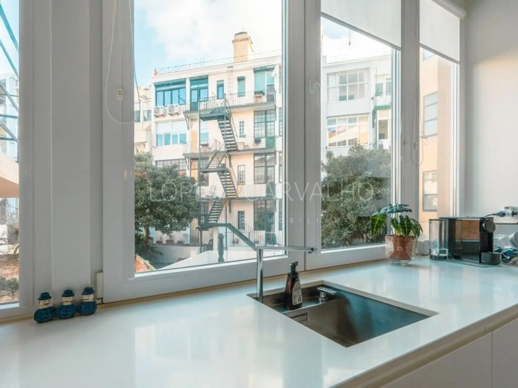 Köök - Luxury Apartment with High Ceilings in Lisbon