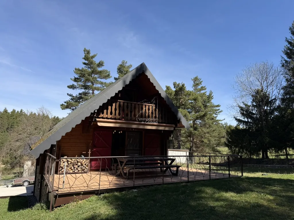 Exterior - Chalet with Forest View in Saint-Sauveur-Camprieu